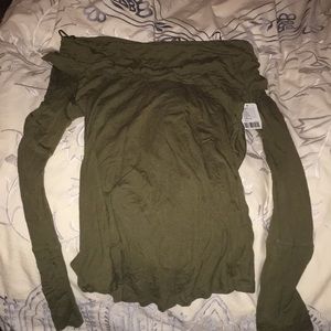 Free people over the shoulder shirt